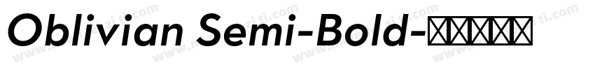 Oblivian Semi-Bold字体转换